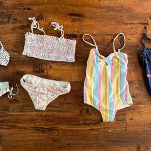 Girl's Swimwear, Size L 10/12 - Mixed Brands